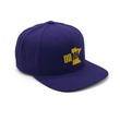 Load image into Gallery viewer, DAMN Purple/Gold Snapback Flat Brim Style Hat