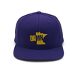 Load image into Gallery viewer, DAMN Purple/Gold Snapback Flat Brim Style Hat