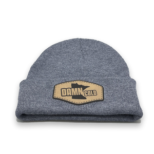 Damn Cold Grey Cuffed Beanie