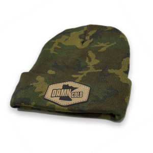 Damn Cold Camo Cuffed Beanie