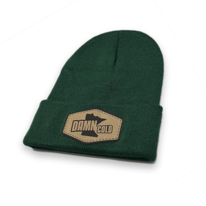 Damn Cold Green Cuffed Beanie