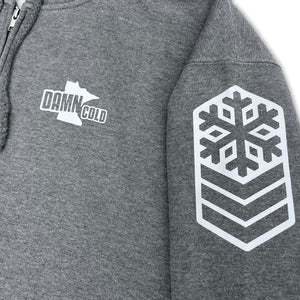 Winter Veteran Light Grey Zip Hoodie