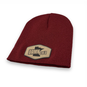 Damn Cold Maroon Beanie