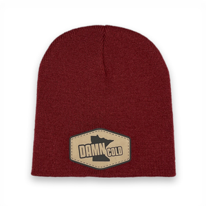 Damn Cold Maroon Beanie