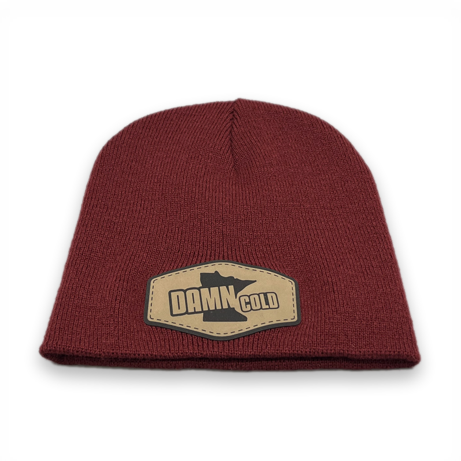 Damn Cold Maroon Beanie