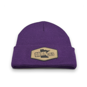 Damn Cold Purple Cuffed Beanie