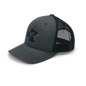 DAMN Black/Grey Snapback Trucker Style Hat